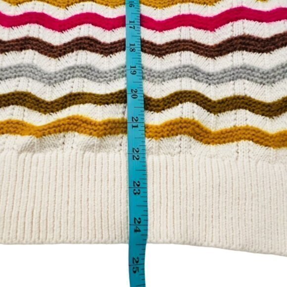 Lou & Grey LOFT Zig Zag Striped Textured Sweater NWT XL MSRP $90 Preppy SOFT - Picture 10 of 14